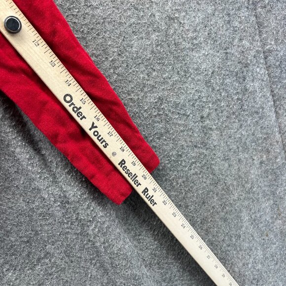 Lauren Ralph Lauren Jacket Women 6 Red Double Breasted Peacoat Blazer Gold - Picture 4 of 11